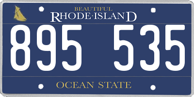 RI license plate 895535