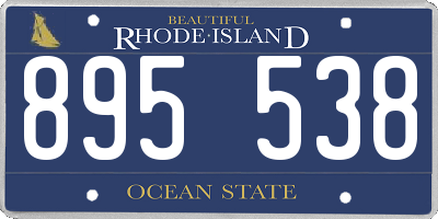 RI license plate 895538