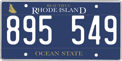 RI license plate 895549