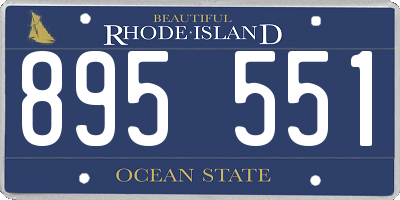RI license plate 895551