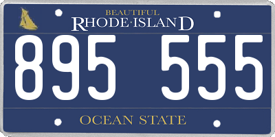 RI license plate 895555