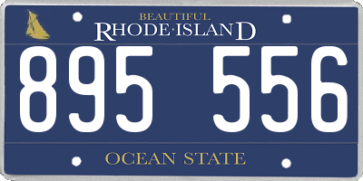 RI license plate 895556