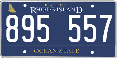 RI license plate 895557