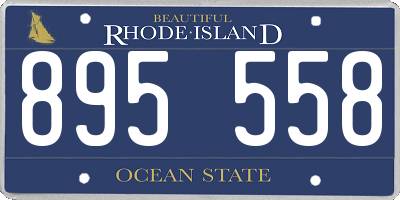 RI license plate 895558
