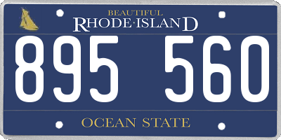 RI license plate 895560