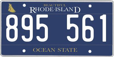 RI license plate 895561
