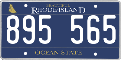 RI license plate 895565