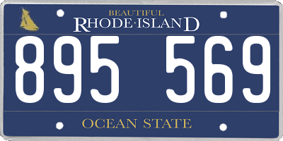 RI license plate 895569