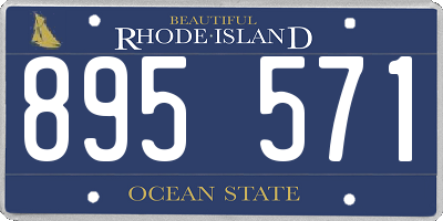 RI license plate 895571