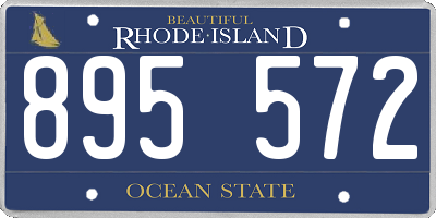 RI license plate 895572
