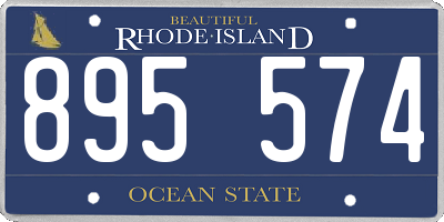RI license plate 895574
