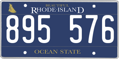 RI license plate 895576