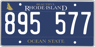 RI license plate 895577