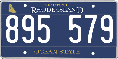 RI license plate 895579