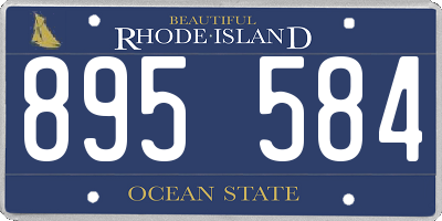 RI license plate 895584