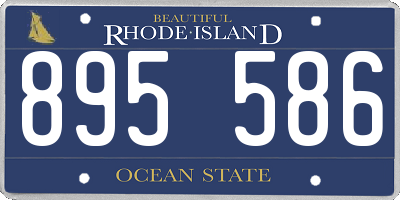 RI license plate 895586