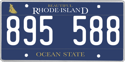 RI license plate 895588