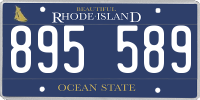 RI license plate 895589