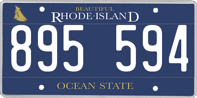 RI license plate 895594