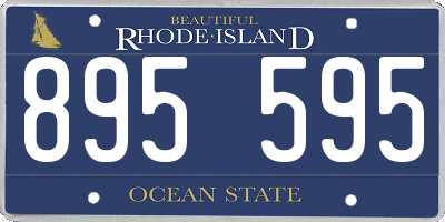 RI license plate 895595