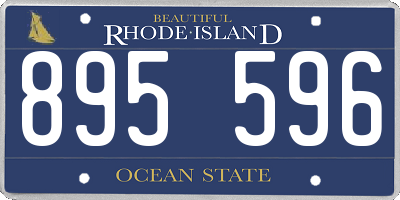 RI license plate 895596