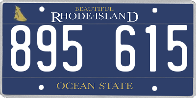 RI license plate 895615