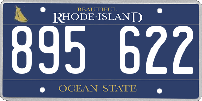 RI license plate 895622