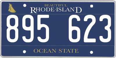RI license plate 895623