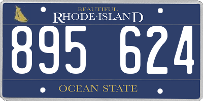RI license plate 895624