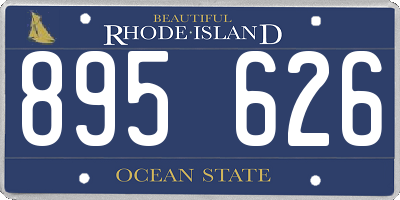 RI license plate 895626