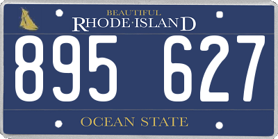 RI license plate 895627