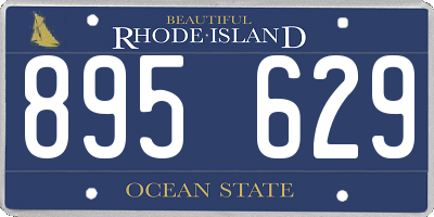 RI license plate 895629