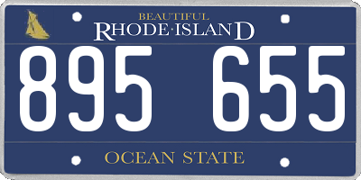 RI license plate 895655