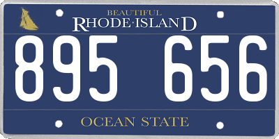 RI license plate 895656