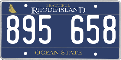 RI license plate 895658