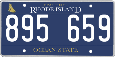 RI license plate 895659