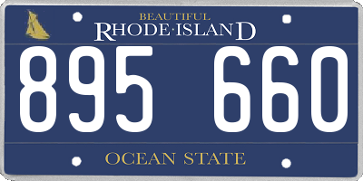 RI license plate 895660