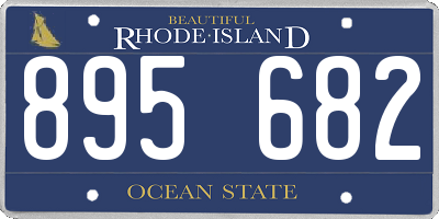 RI license plate 895682