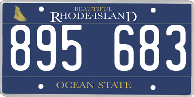 RI license plate 895683