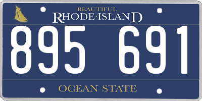 RI license plate 895691