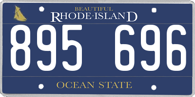 RI license plate 895696