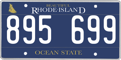 RI license plate 895699