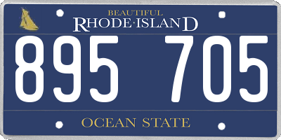 RI license plate 895705