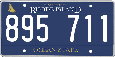 RI license plate 895711