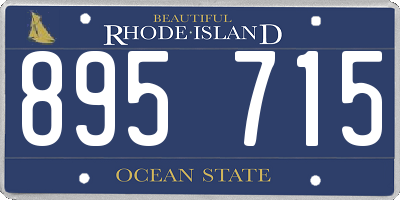 RI license plate 895715