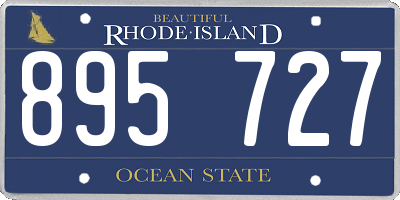 RI license plate 895727