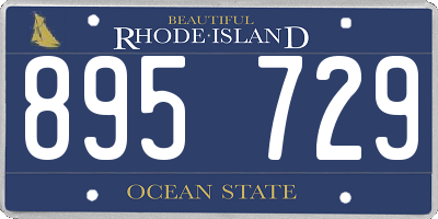 RI license plate 895729