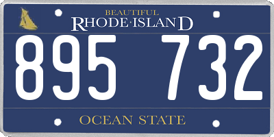 RI license plate 895732