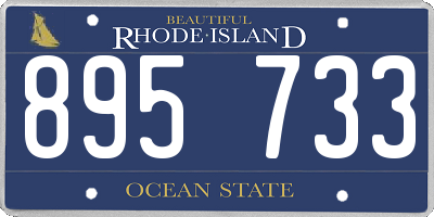 RI license plate 895733