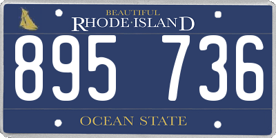 RI license plate 895736